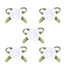 Flor de rococó grande 25mm cor branco pct c/10 unidades