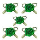 Flor de rococó grande 25mm cor verde bandeira pct c/10 unidades