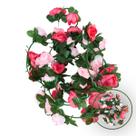 Flor Decorativa Artificial De Plástico Camélia Rosa - Castela