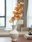Flor Haste Orquídea Laranja Permanente 77 cm - Flor 6 cm