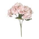 Flor Hortência 5 Galhos 50cm Artificial Rosa Buque Bouquet
