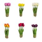 Flor Tulipa Artificial Arranjo de Tulipa Pronto Buquê de Tulipa
