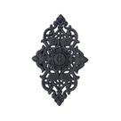 Florão Médio Ornamento Em Ferro Fundido Decoração 41X25Cm Florão Médio Ornamento Em Ferro Fundido Decoração 41X25Cm