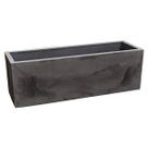 Floreira Flat 77 (39L) Cor Preto Ardosia JAPI