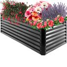 Floreira Grande e Alta Metálica 180x90cm para Jardim Elevado