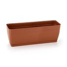 Floreira Retangular 50cm Com Prato 11,5L Terracota