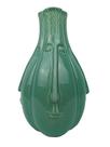Floreiro de Cerâmica Grande Verde para Jardim Decoração 22cm