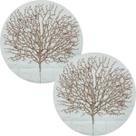 Flores Algas Coral Natal Gliter Rose Gold Kit 10pçs 40x50cm