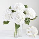 Flores artificiais Artflower Real Touch Hydrangea White x4