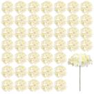 Flores artificiais Auihiay Hydrangea Silk com caules 46 unidades