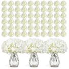 Flores artificiais Auihiay Hydrangea Silk White x304 com caules
