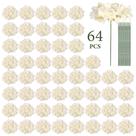 Flores artificiais Auihiay Silk Hydrangea com caules 64 unidades