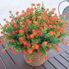 Flores artificiais BCBLF para exteriores 12 pacotes resistentes a UV
