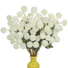 Flores artificiais Briful 12 peças de caules de mães brancas de 53 cm