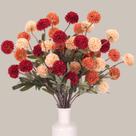 Flores artificiais CEWOR Fall for Vase, 10 peças de decoração de mesa
