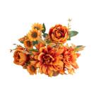 Flores Artificiais Dahlia E Peônia Para Decoração De Jardim Interno E Externo, Halloween, Primavera,