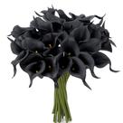 Flores artificiais de lírio de calla Sahoottie preta x24 Flores artificiais de lírio de calla Sahoottie preta x24