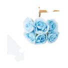 Flores Artificiais De Rosa De Seda, 6 Peças, Mini Buquê, Guirlanda, Scrapbooking, Decoração De Natal Flores Artificiais De Rosa De Seda, 6 Peças, Mini Buquê, Guirlanda, Scrapbooking, Decoração De Natal