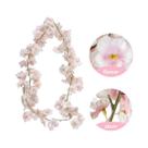 Flores Artificiais De Videira Sakura 1/5 Peças Rosas De Jardim Para Casamento Decoração De Arco Para Flores Artificiais De Videira Sakura 1/5 Peças Rosas De Jardim Para Casamento Decoração De Arco Para