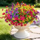 Flores artificiais Digtecno 16 maços resistentes aos raios UV Flores artificiais Digtecno 16 maços resistentes aos raios UV