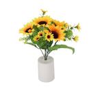 Flores Artificiais Em Vaso com Luz de led