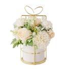 Flores artificiais em vaso KIRIFLY Faux Peony Silk Hydrangea