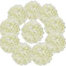 Flores artificiais Flojery Silk Hydrangea Heads (marfim)