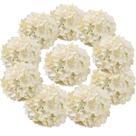 Flores artificiais Flojery Silk Hydrangea Heads (pacote com 10)