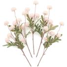 Flores artificiais Floroom Blush Faux Silk Mums x5 com caules