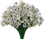 Flores artificiais Gamity Resistant UV Outdoor, 15 pacotes