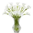 Flores artificiais GrainBuds White Calla Lily x16 com Real Touch