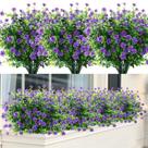 Flores artificiais GREENRAIN resistentes aos raios UV para decoração de exteriores