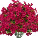 Flores artificiais Grunyia Daisy 16 pacotes resistentes a UV