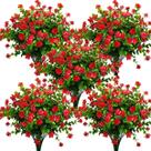 Flores artificiais Grunyia Red Eucalyptus 10 pacotes