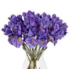 Flores artificiais Hollyone Iris Purple x15 com Real Touch