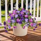 Flores artificiais Homsunny para exterior, resistentes a UV, 2 unidades