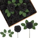 Flores artificiais InnoGear Black Foam Fake Roses x50