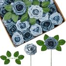 Flores artificiais InnoGear Dusty Blue Foam Roses x50