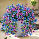 Flores artificiais INQCMY para exteriores resistentes a UV x2