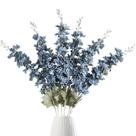 Flores artificiais IPOPU Delphinium Dusty Blue 85 cm 6 unidades