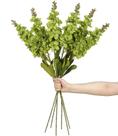 Flores artificiais IPOPU Delphinium Snapdragon Green 85 cm 6 unidades