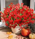 Flores artificiais Ivydale Red Silk Morning Glory 12 pacotes