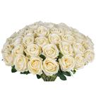Flores artificiais Jefuzh 30 unidades de rosas de seda realistas