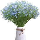 Flores artificiais JIFTOK Babys Breath 54 cm 12 unidades azuis