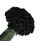 Flores artificiais Laelfe Black Roses Halloween 12 unidades