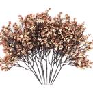 Flores artificiais Lansdowns Babys Breath, 10 peças, bege, marrom