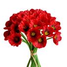 Flores artificiais Mandy's PU Red Poppy 30 hastes 11,6 polegadas Flores artificiais Mandy's PU Red Poppy 30 hastes 11,6 polegadas