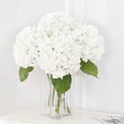 Flores artificiais MARTINE MALL Hydrangea 53 cm 3 unidades brancas