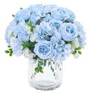 Flores artificiais MARTINE MALL Peonies Blue 30cm - 4 pacotes