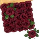 Flores artificiais N&T NIETING Espuma Vermelha Escura Rosa x25